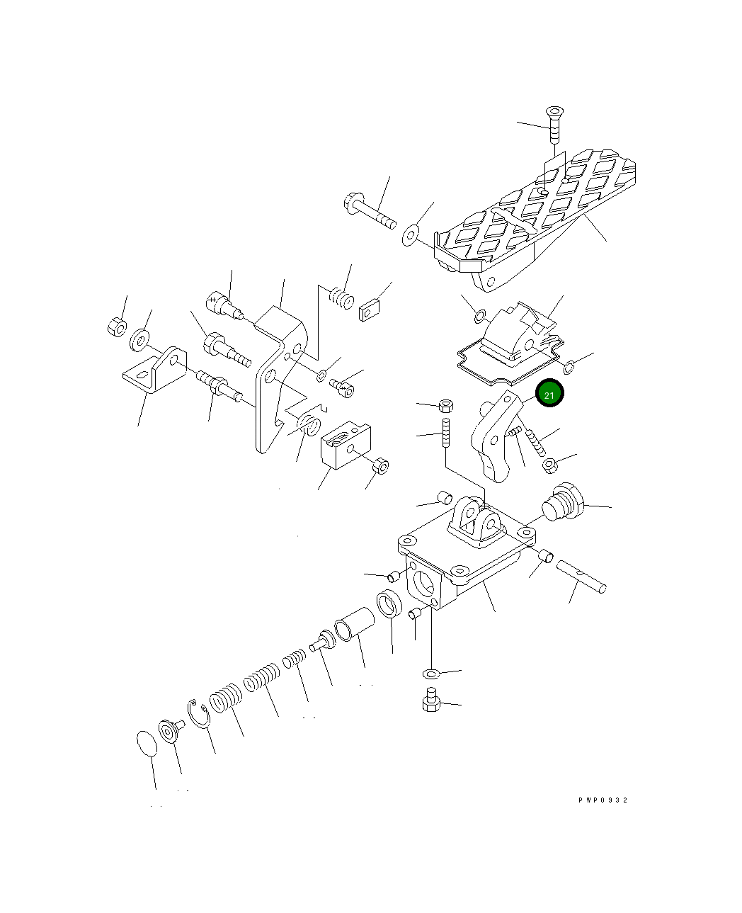 Рычаг 20E-60-K5250 Komatsu