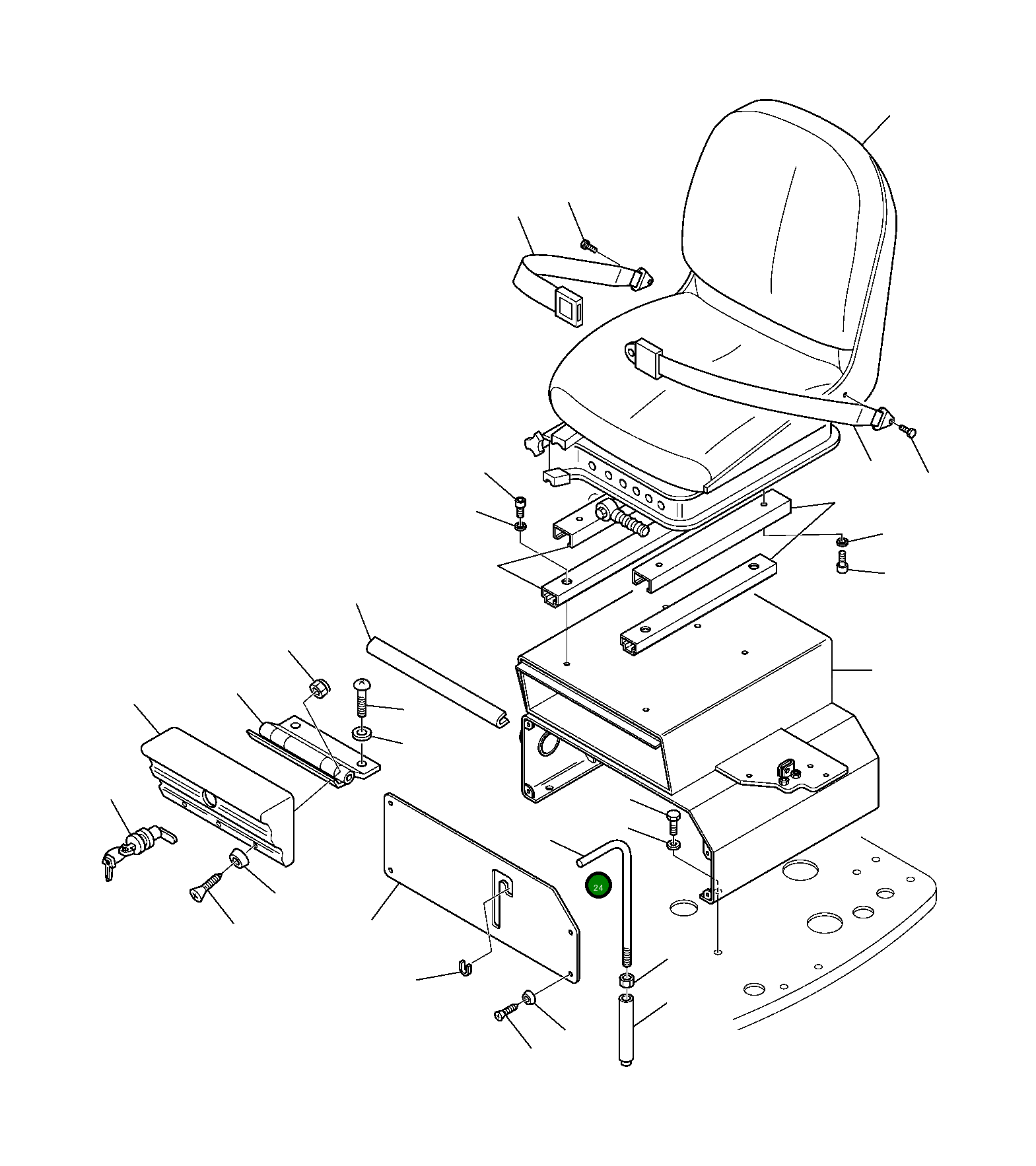 Рычаг 3F3042602 Komatsu