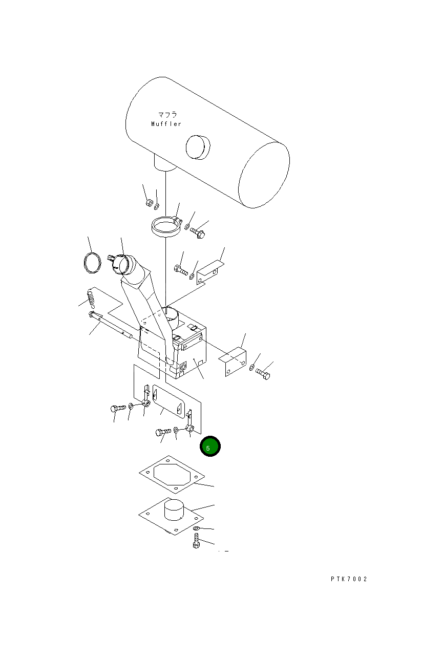 Рычаг 21J-01-11640 Komatsu