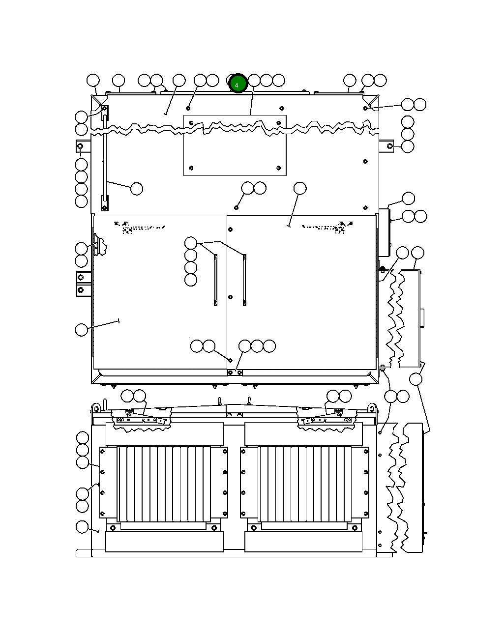 Крышка ED1195 Komatsu