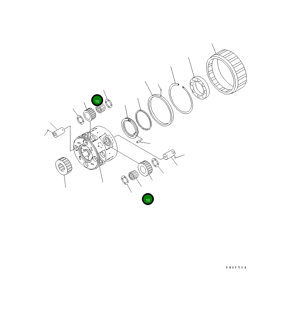 Подшипник 569-15-39420 Komatsu