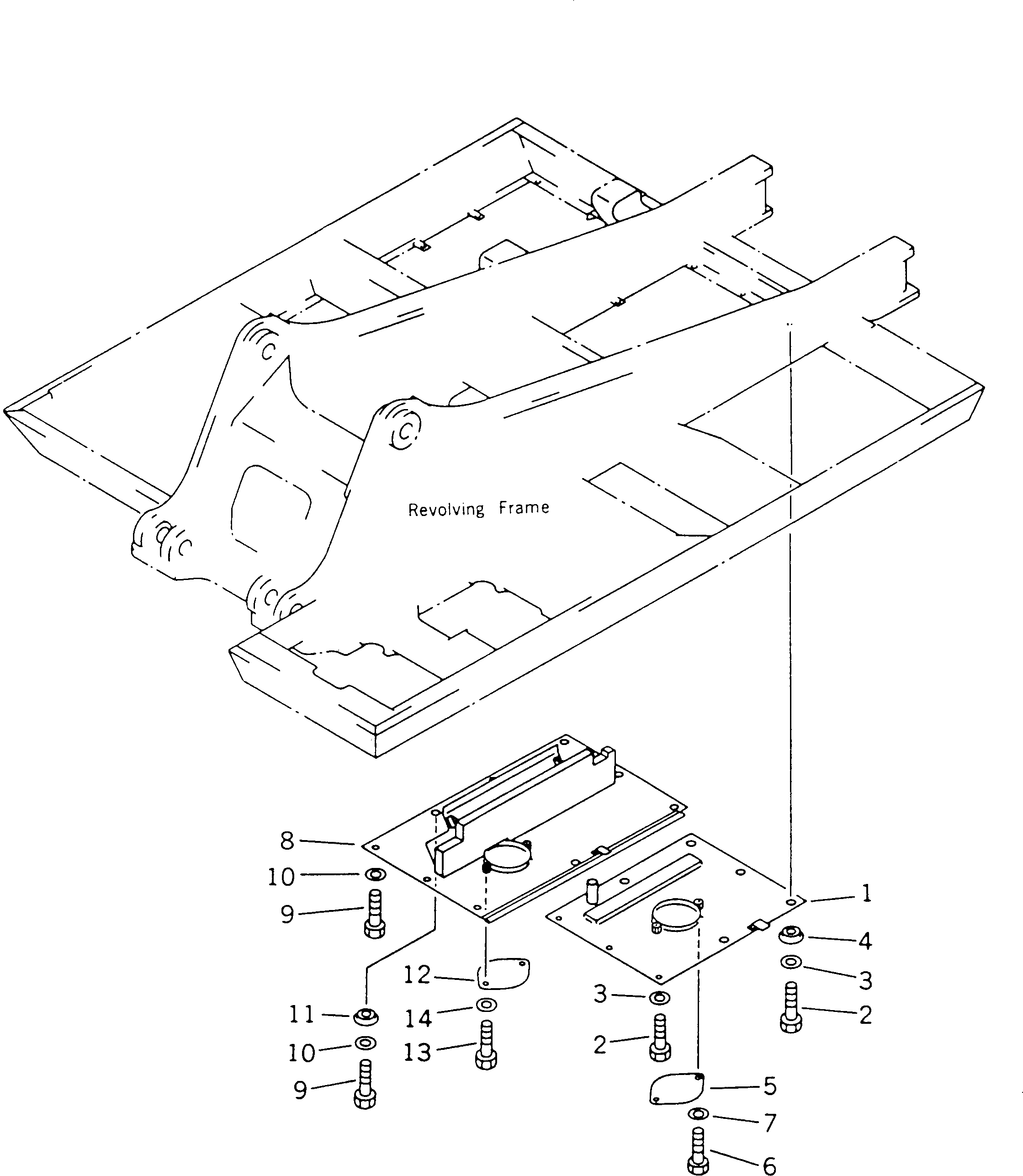 Крышка 208-54-51250 Komatsu