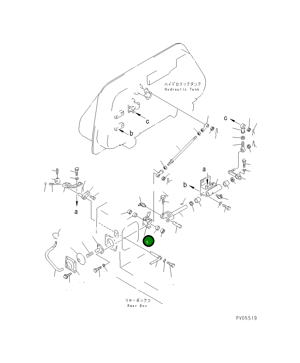 Рычаг 13F-43-31140 Komatsu