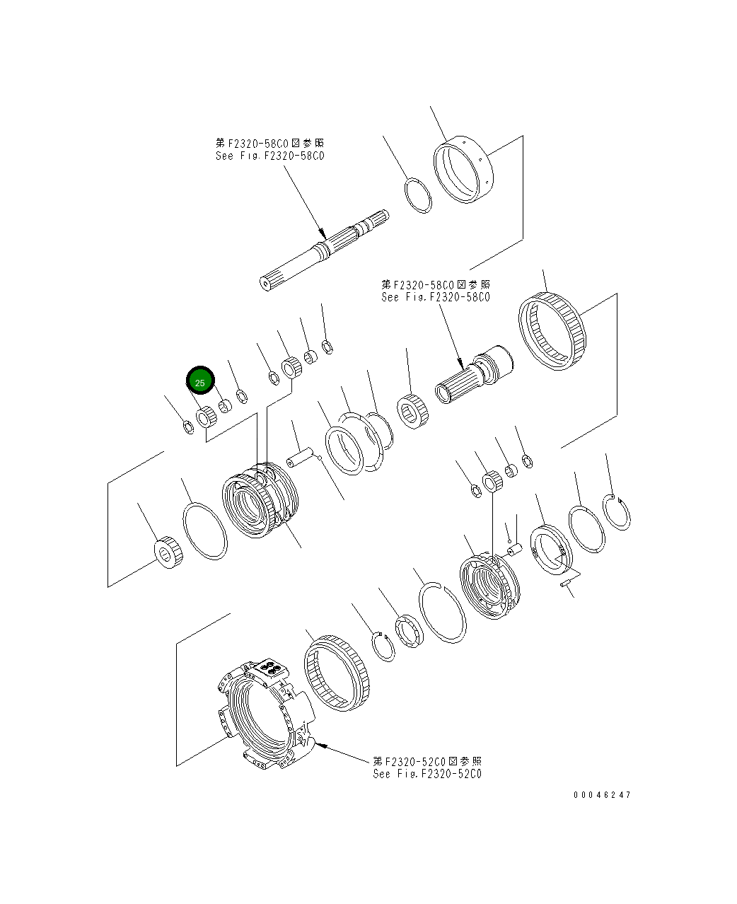 Подшипник 195-15-79430 Komatsu