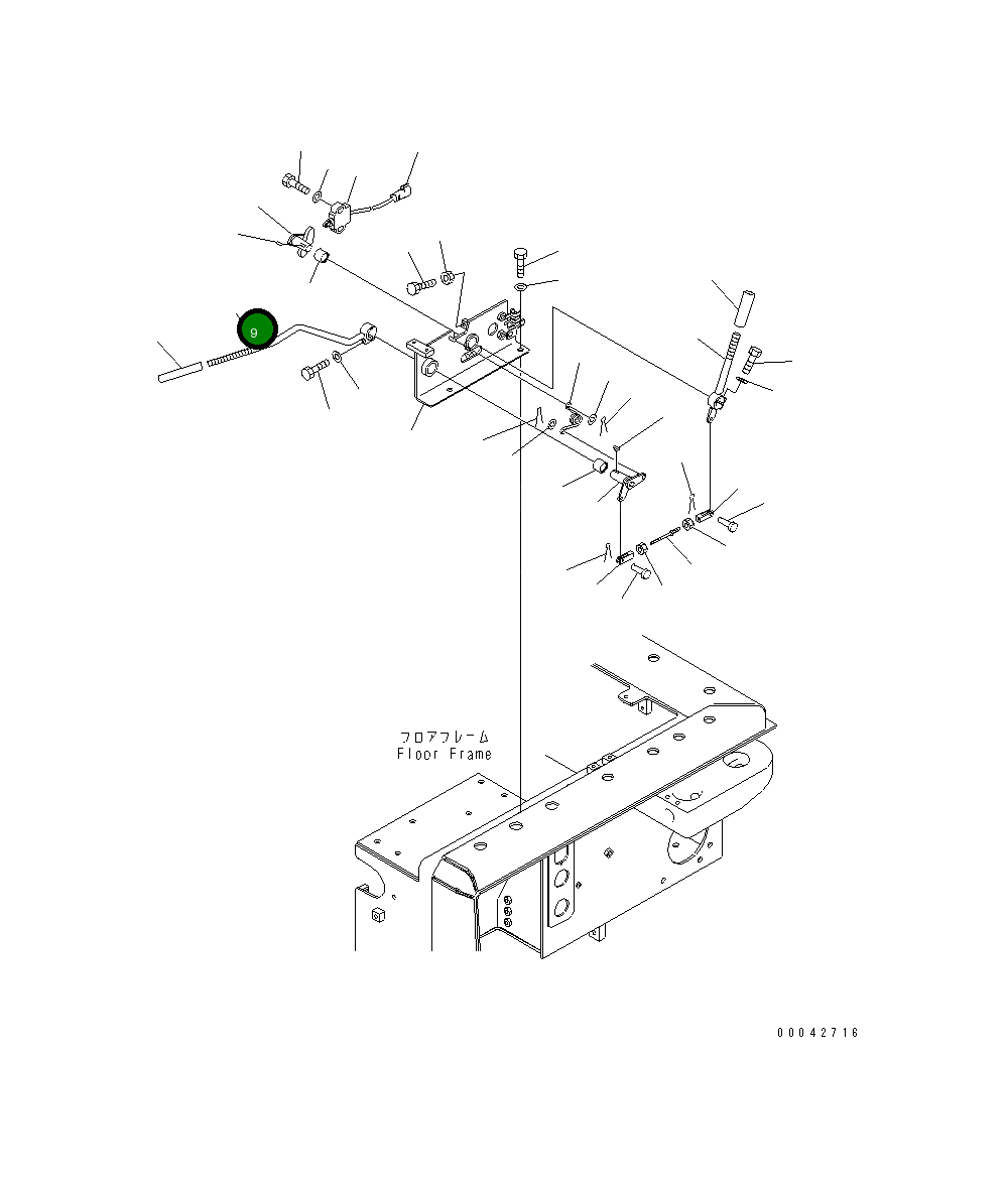 Рычаг 17A-43-41722 Komatsu