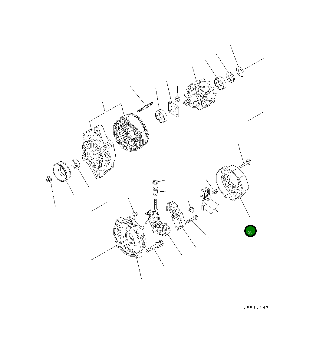 Крышка YM129240-79300 Komatsu