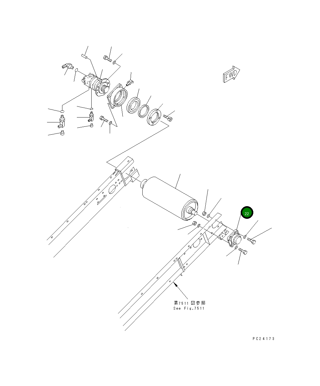 Подшипник 8248-75-2890 Komatsu