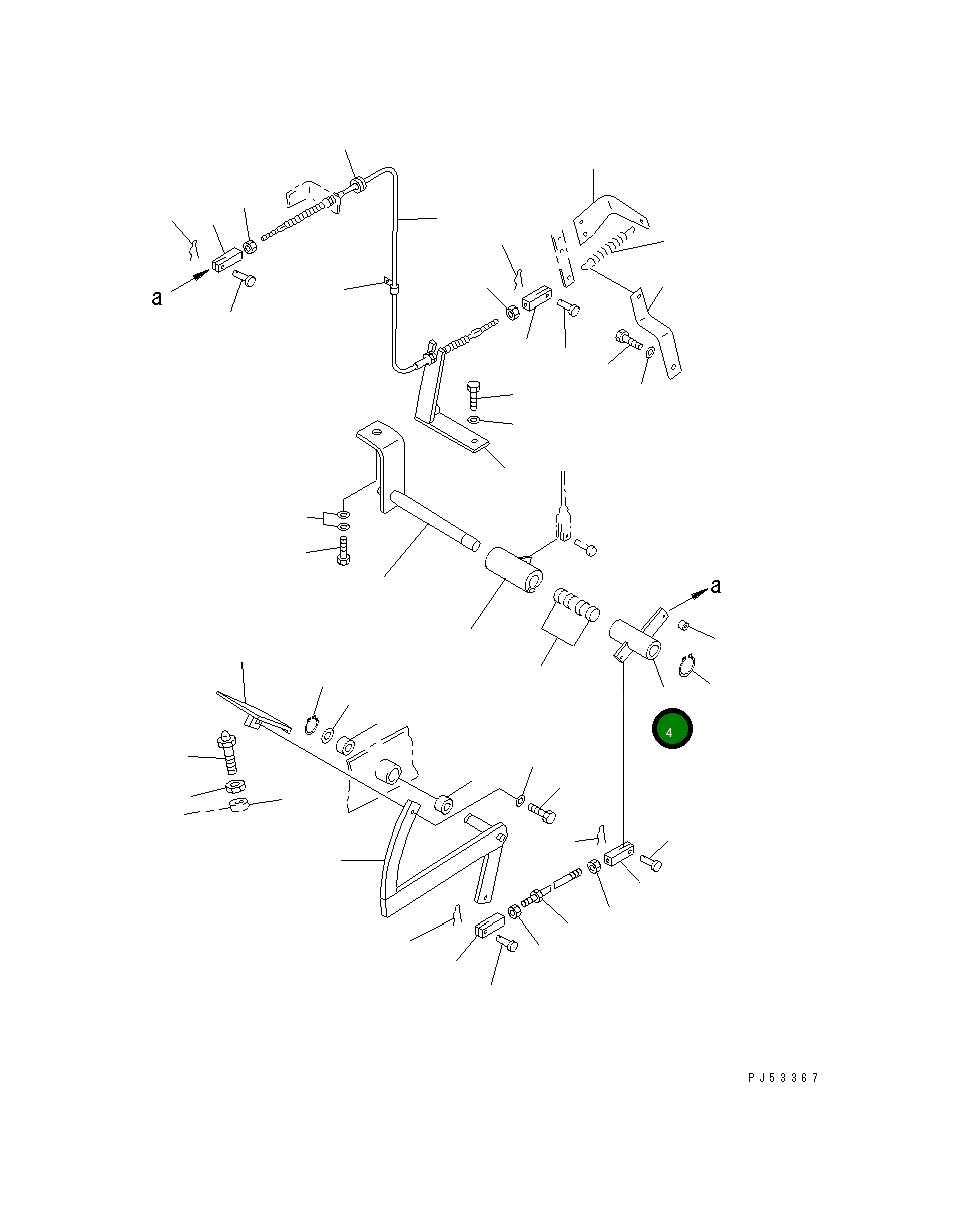 Рычаг 23B-43-12111 Komatsu