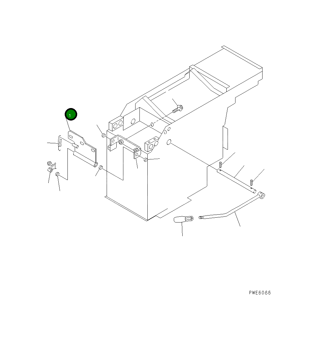 Рычаг 421-43-28630 Komatsu