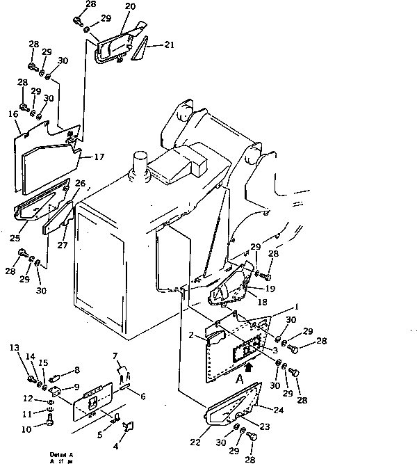 Крышка 13E-A62-3510 Komatsu