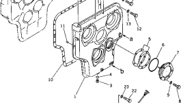 Крышка 21N-38-11170 Komatsu