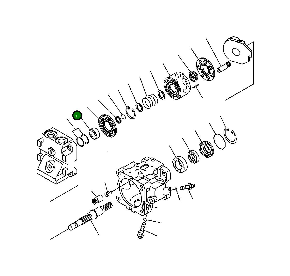 Подшипник 708-1T-12420 Komatsu