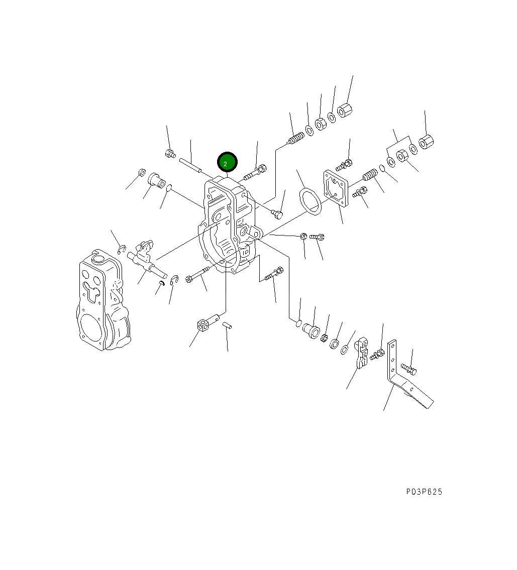 Крышка ND091011-1740 Komatsu