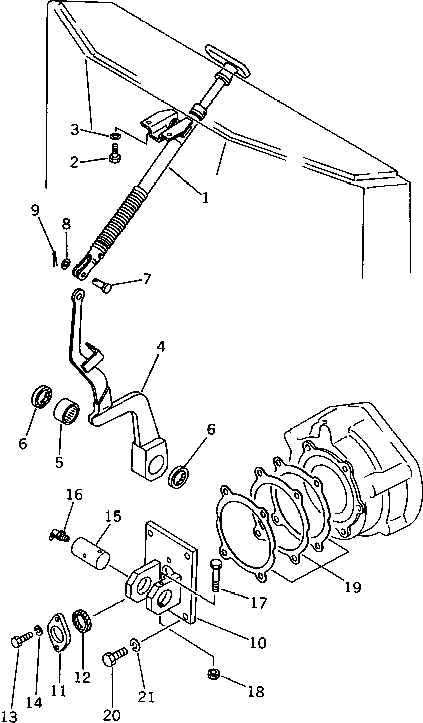 Рычаг 362-43-26190 Komatsu