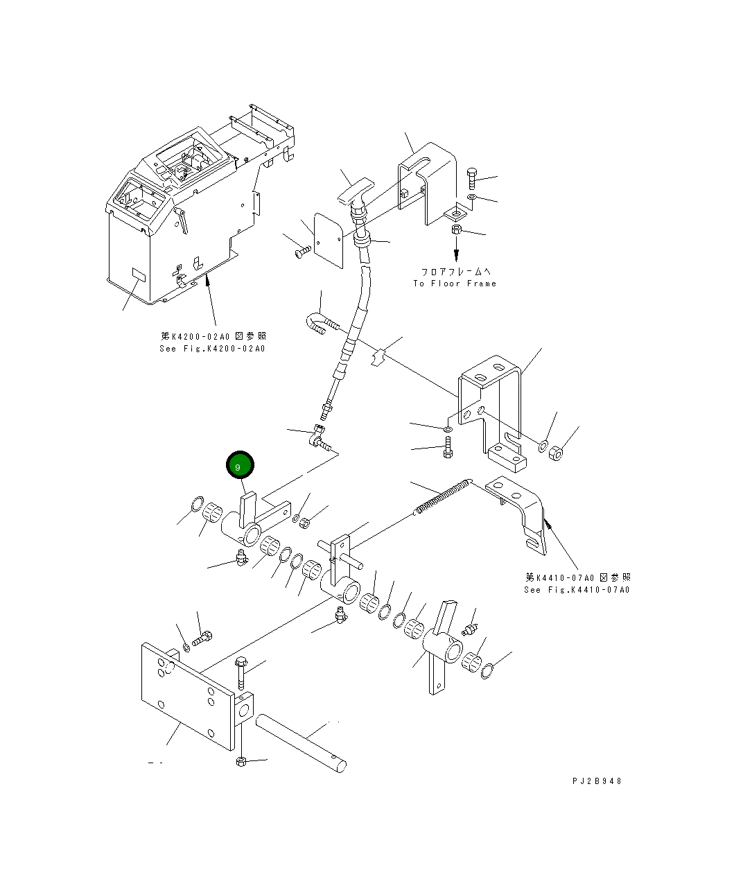 Рычаг 427-43-11560 Komatsu