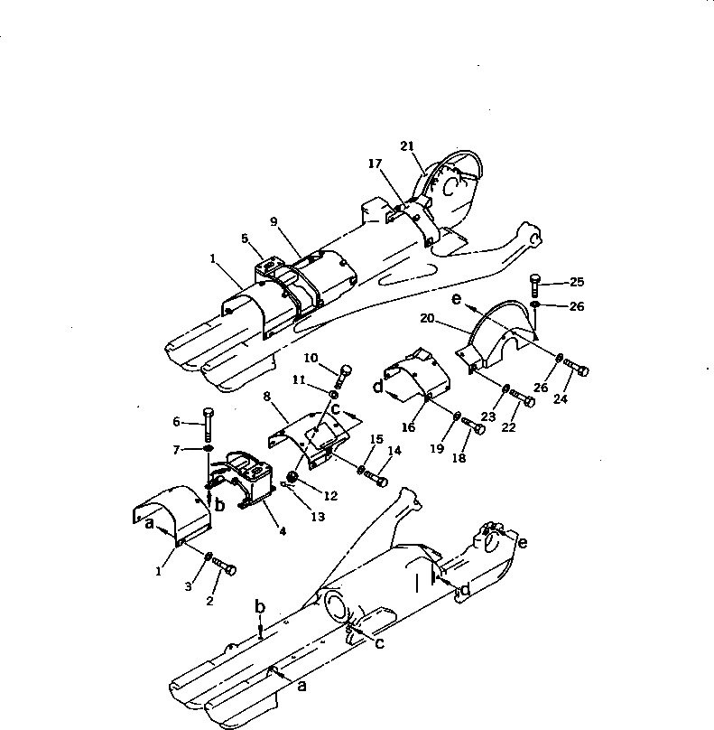Крышка 154-30-13163 Komatsu
