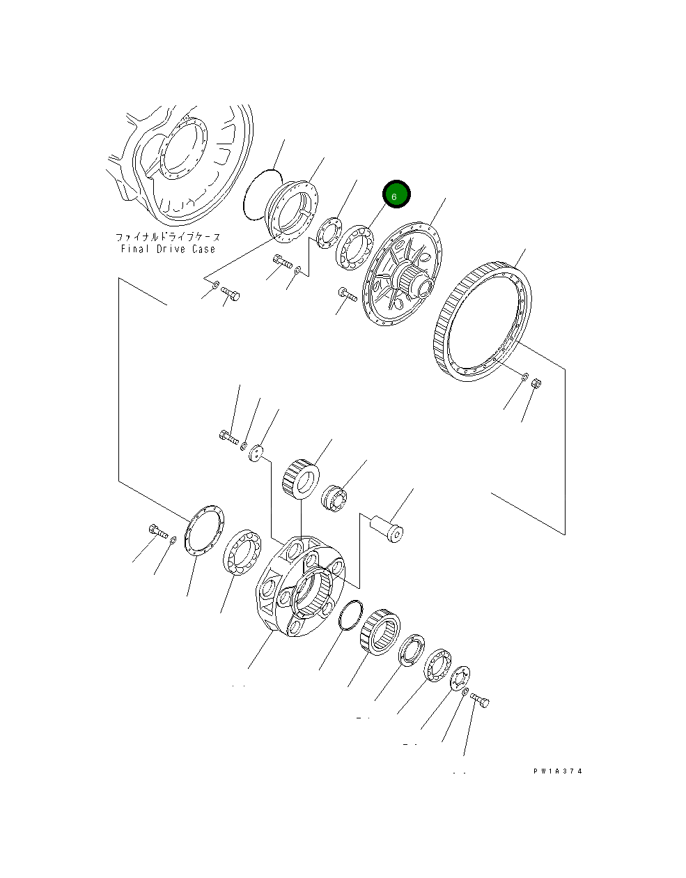Подшипник 19M-09-11141 Komatsu