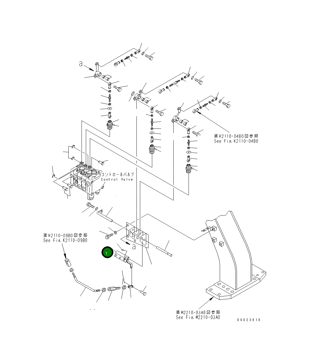 Рычаг 124-43-64220 Komatsu