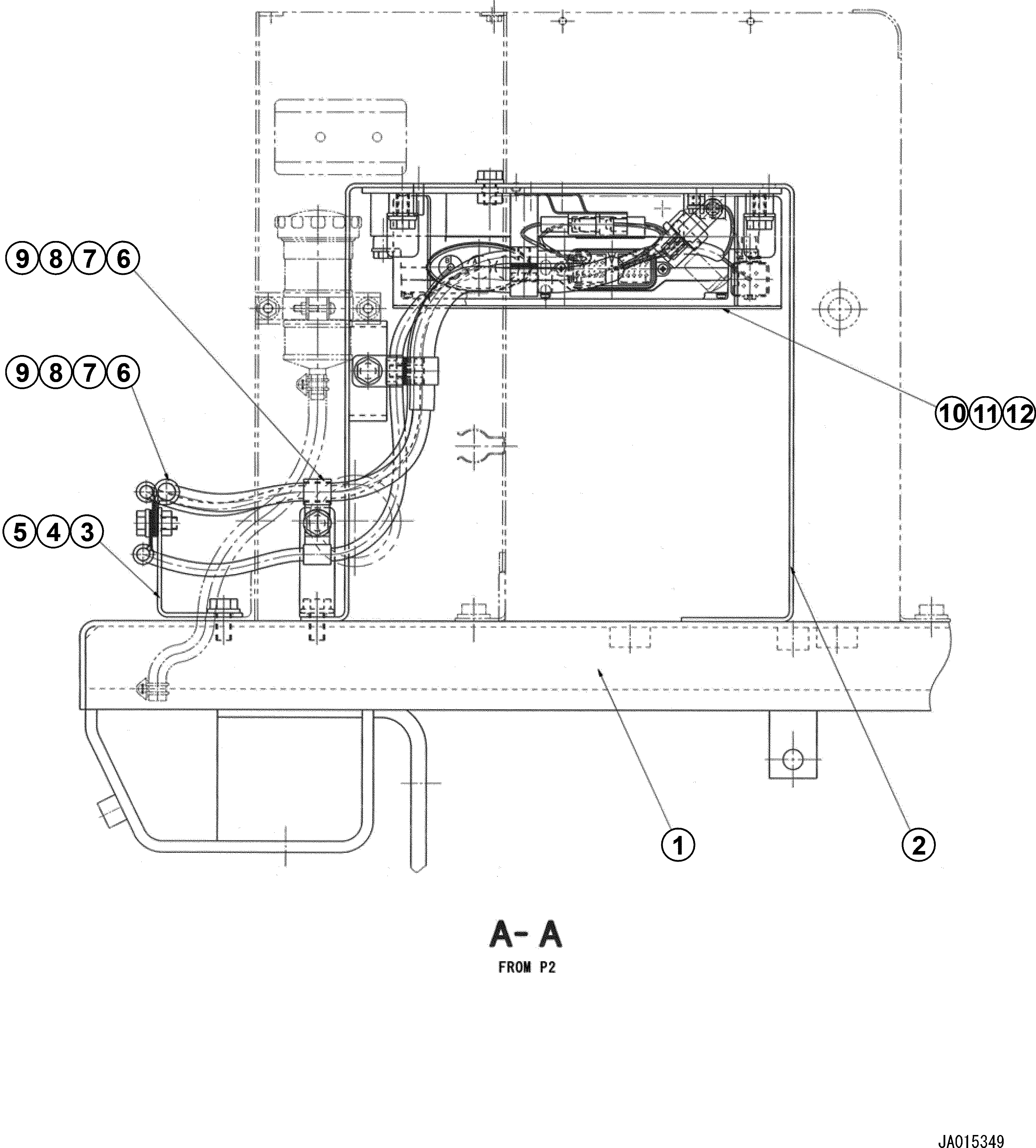 Крышка 23A-06-11750 Komatsu