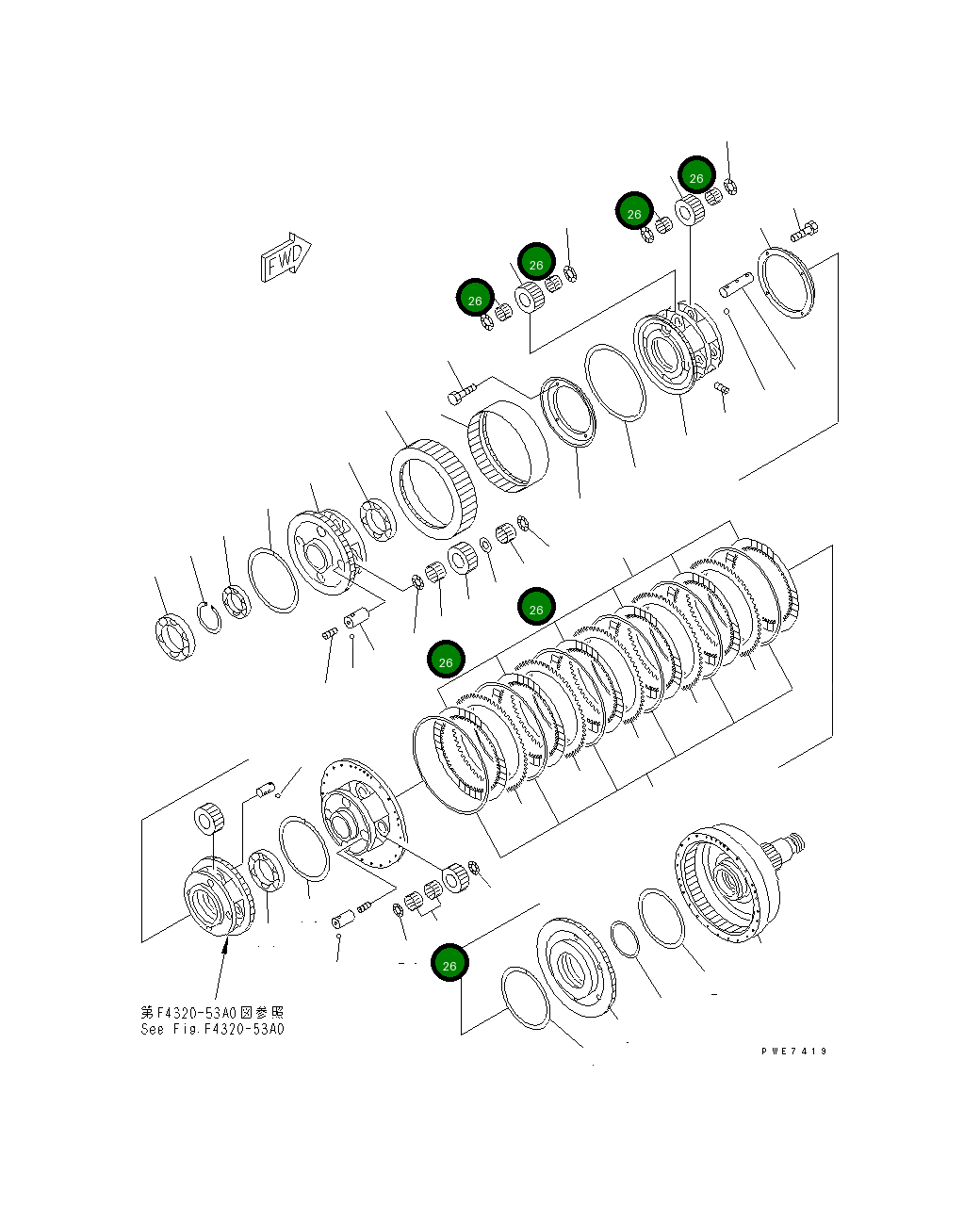 Подшипник 582-15-19720 Komatsu