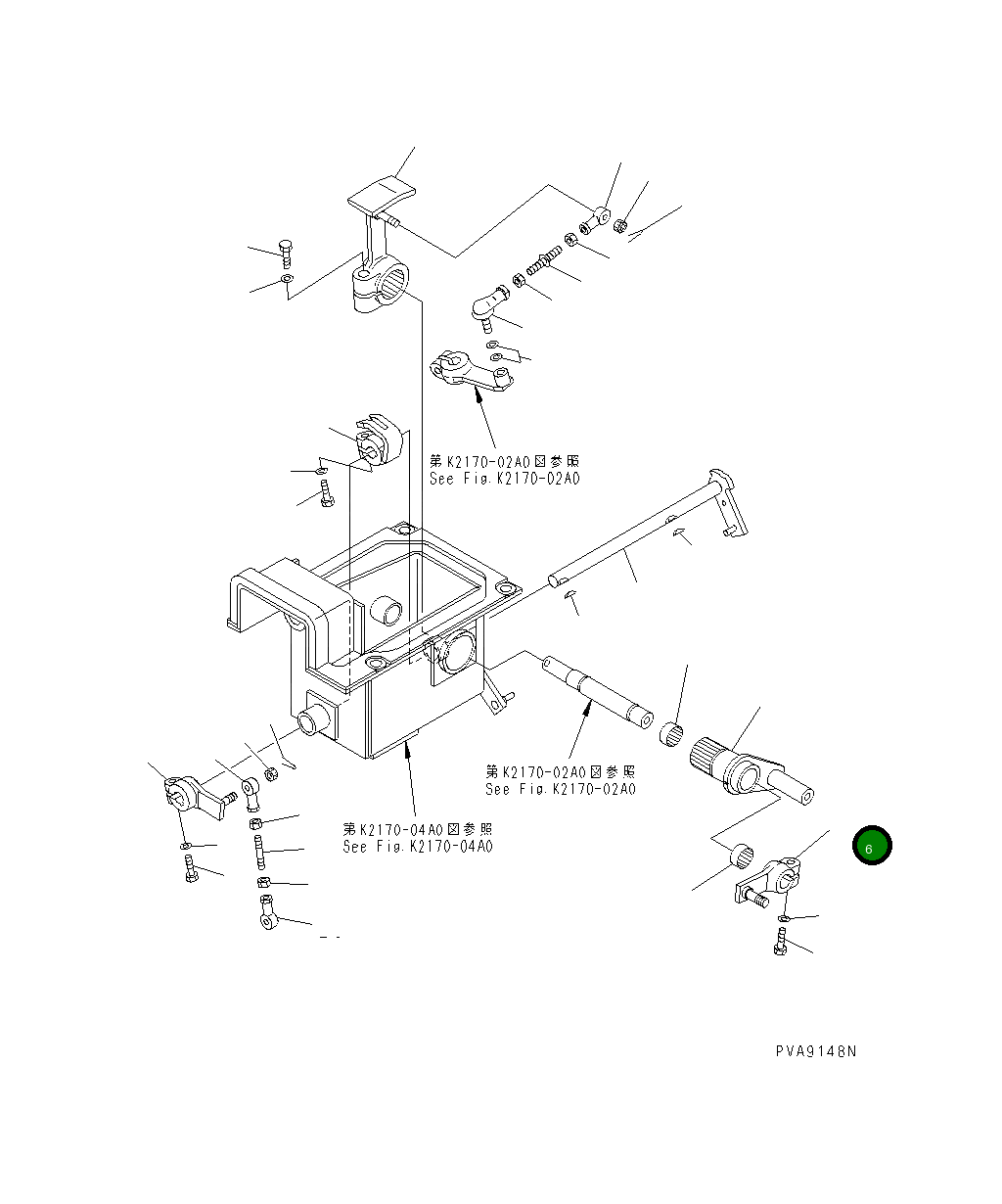 Рычаг 134-43-38330 Komatsu