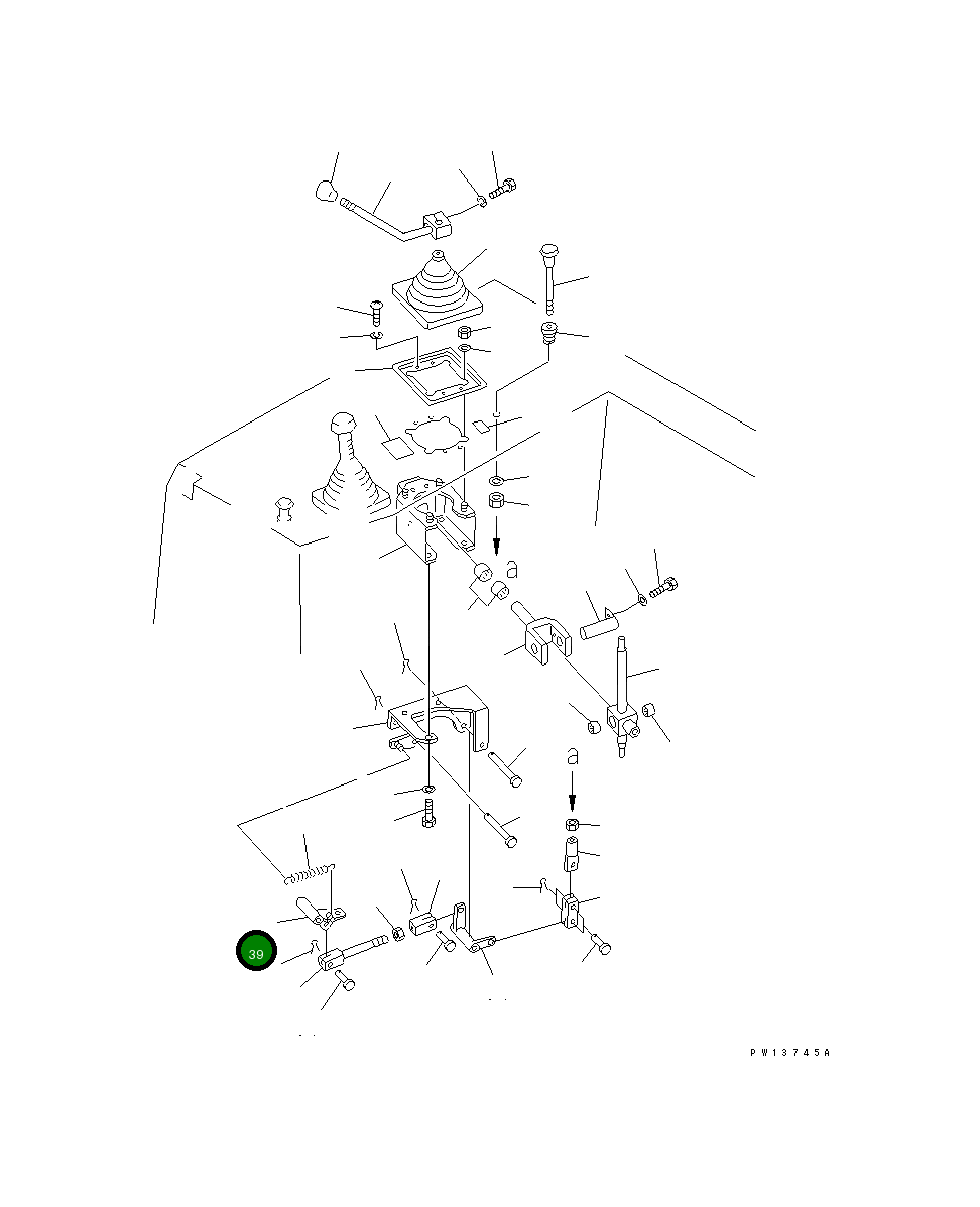 Рычаг 154-78-45130 Komatsu
