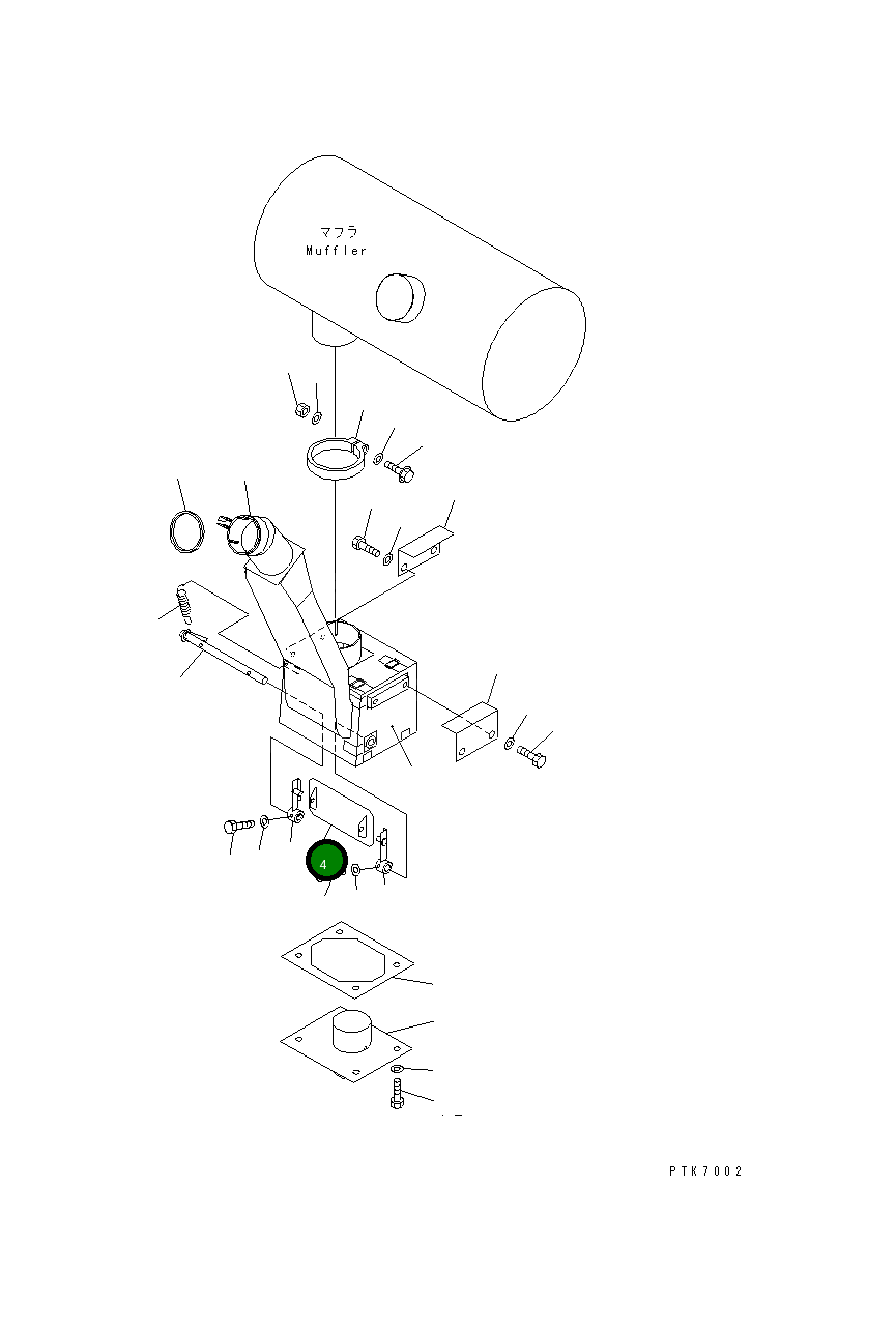 Рычаг 21J-01-11630 Komatsu
