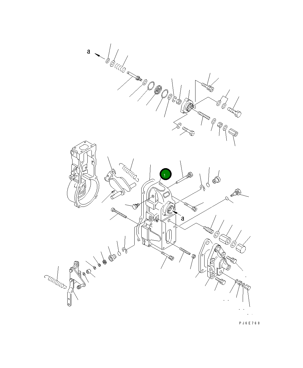 Крышка DK154022-9020 Komatsu