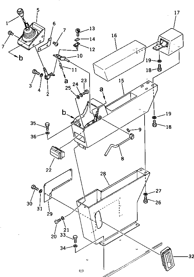 Рычаг 205-43-33251 Komatsu