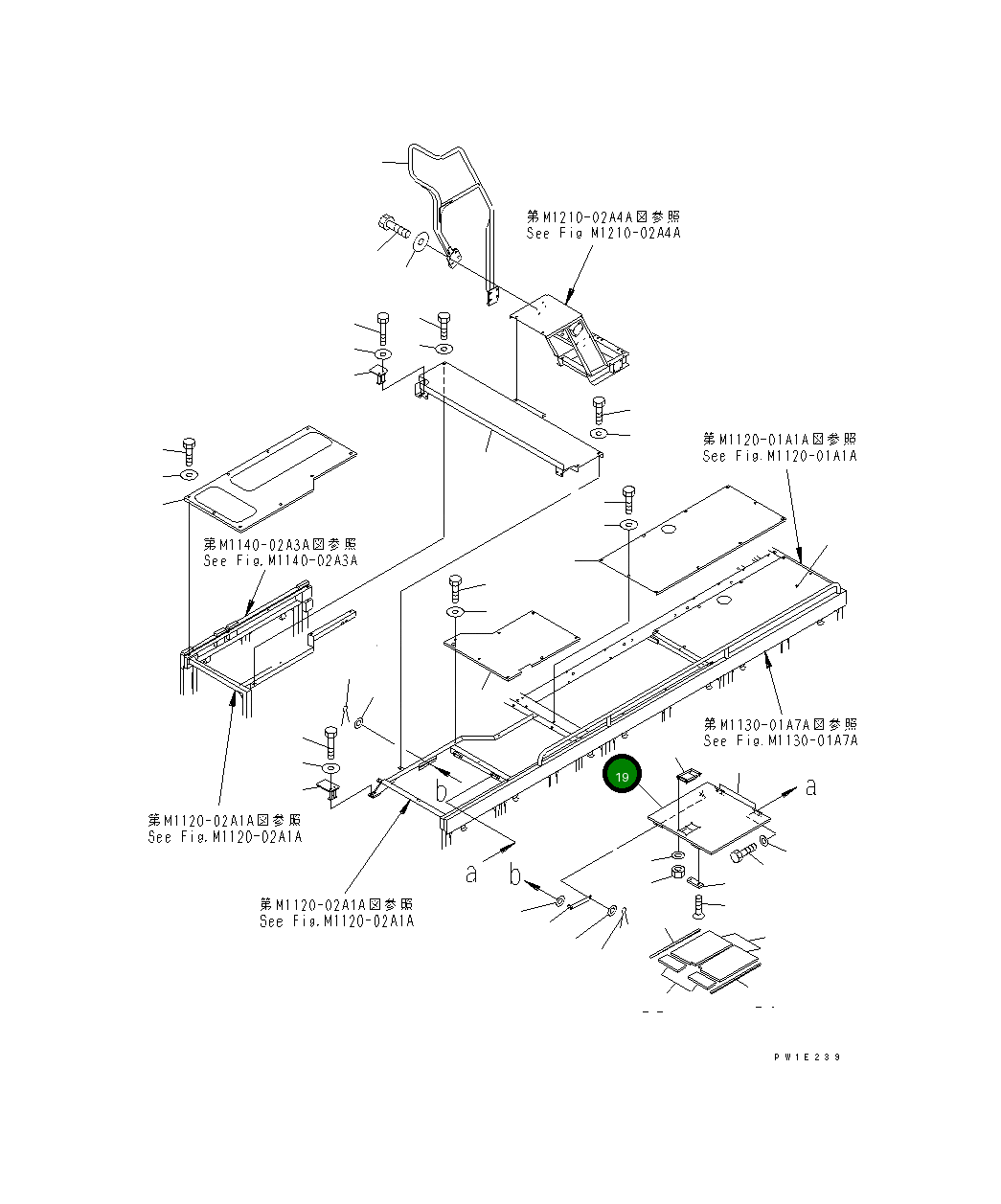 Крышка 21T-54-69441 Komatsu