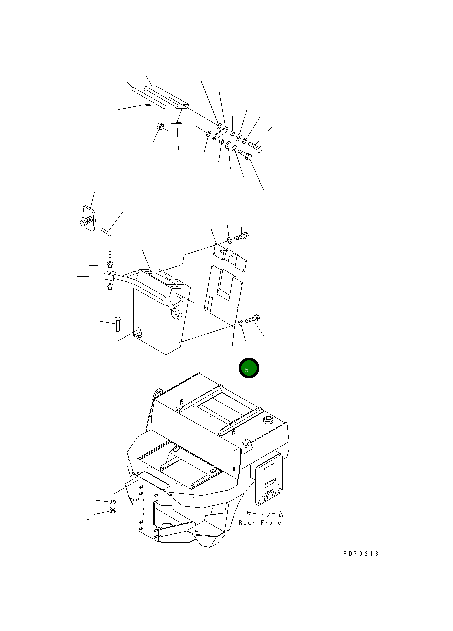 Крышка 2691-1-45600  Komatsu