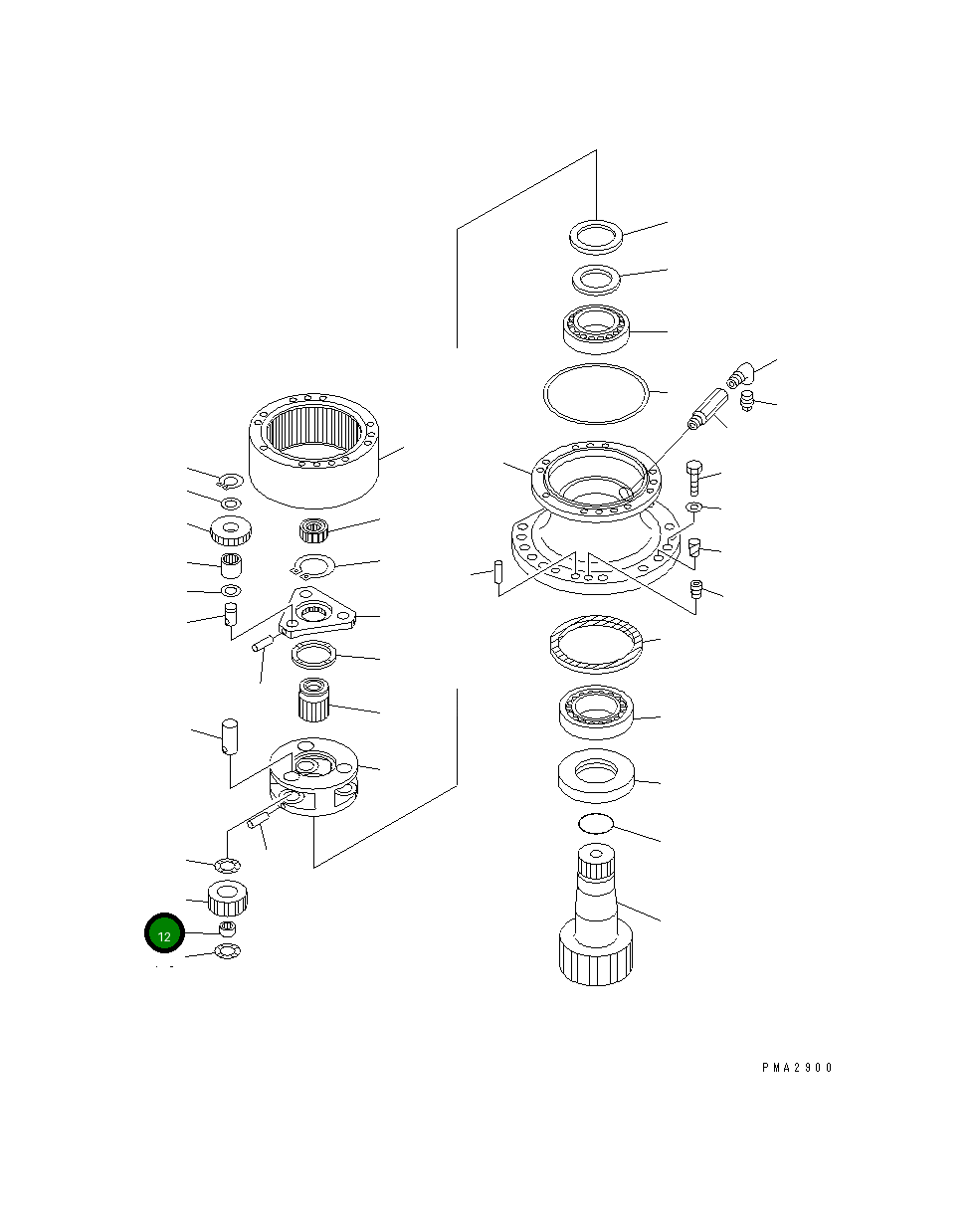 Подшипник 201-26-62270 Komatsu