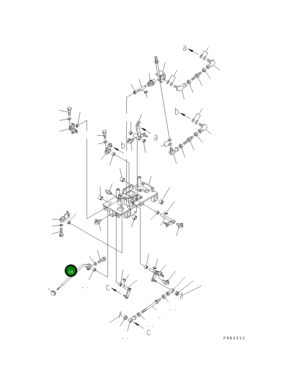 Рычаг 198-43-51670 Komatsu