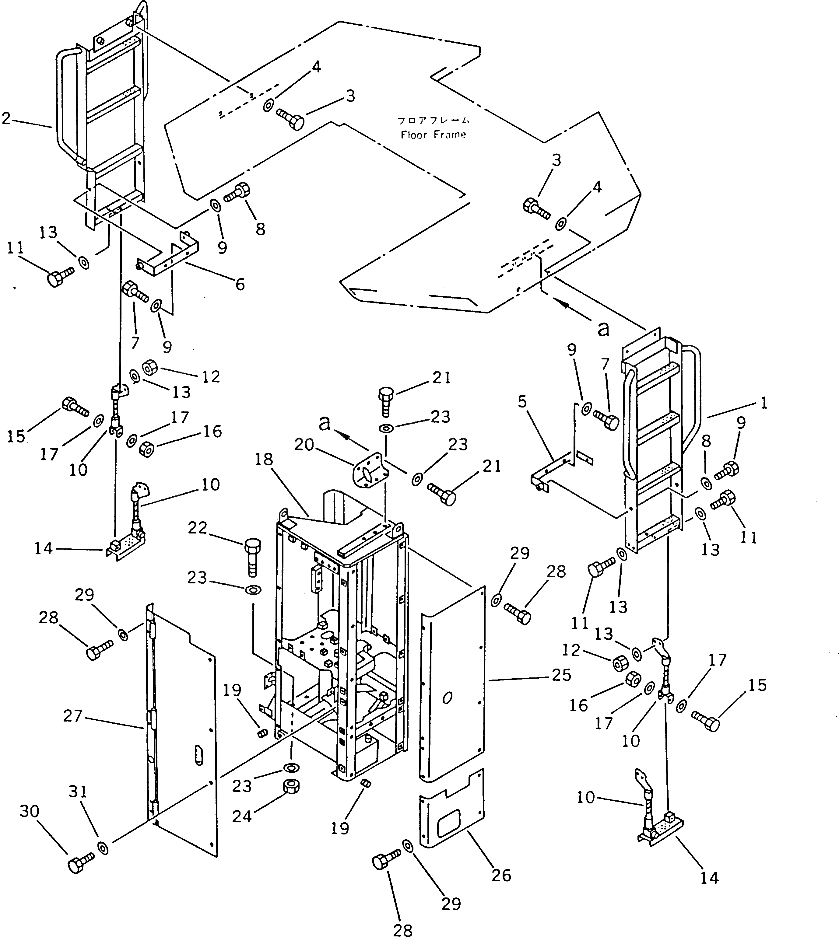 Крышка 41E-54-12470  Komatsu