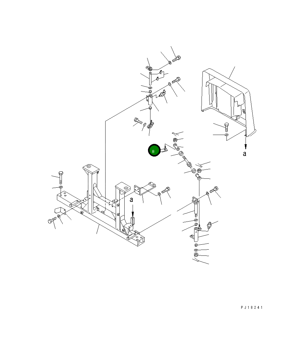 Рычаг 17M-43-22240 Komatsu