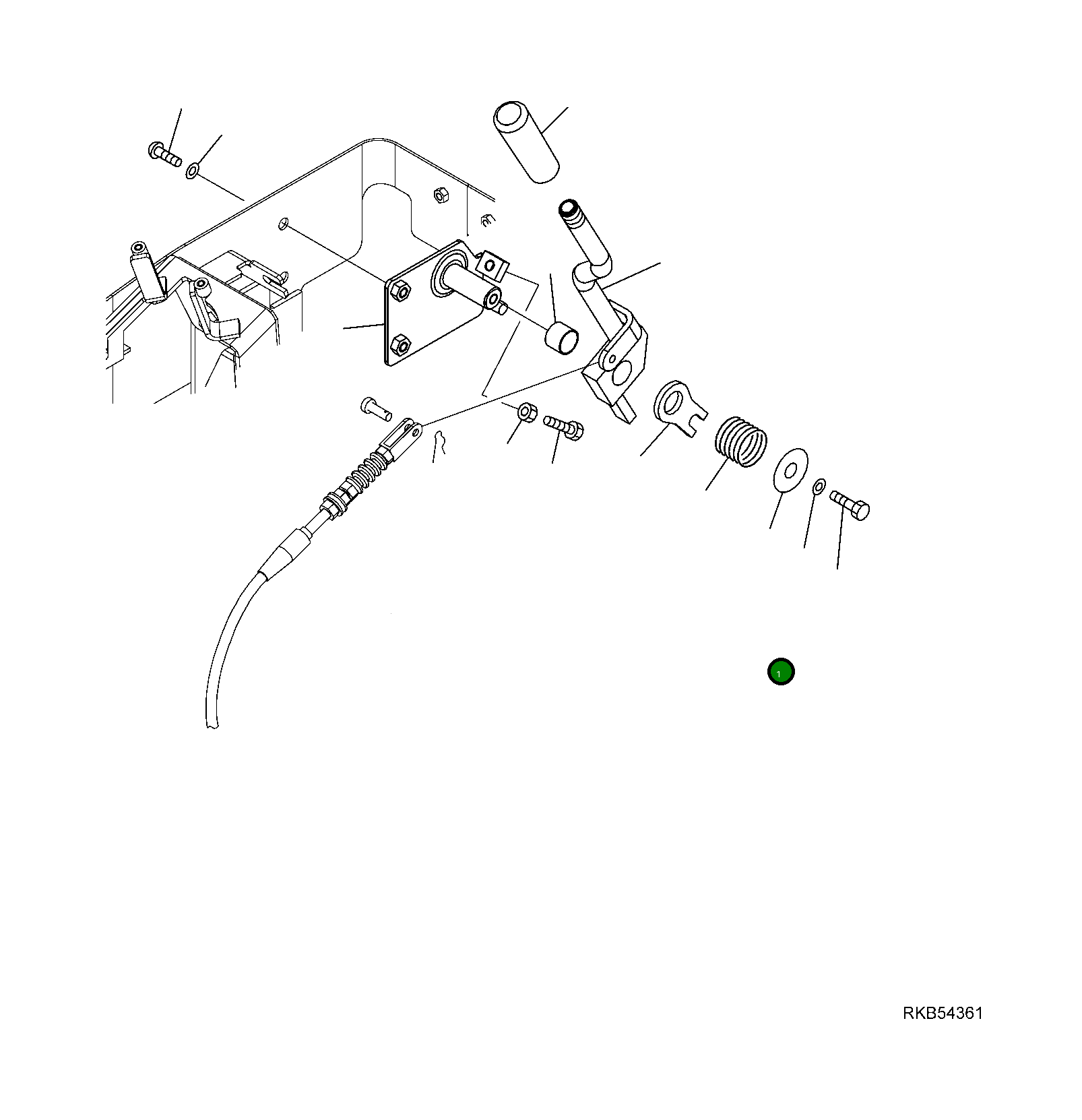 Рычаг 22J-43-R6151 Komatsu