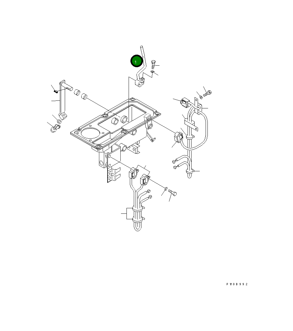 Рычаг 134-43-66172 Komatsu