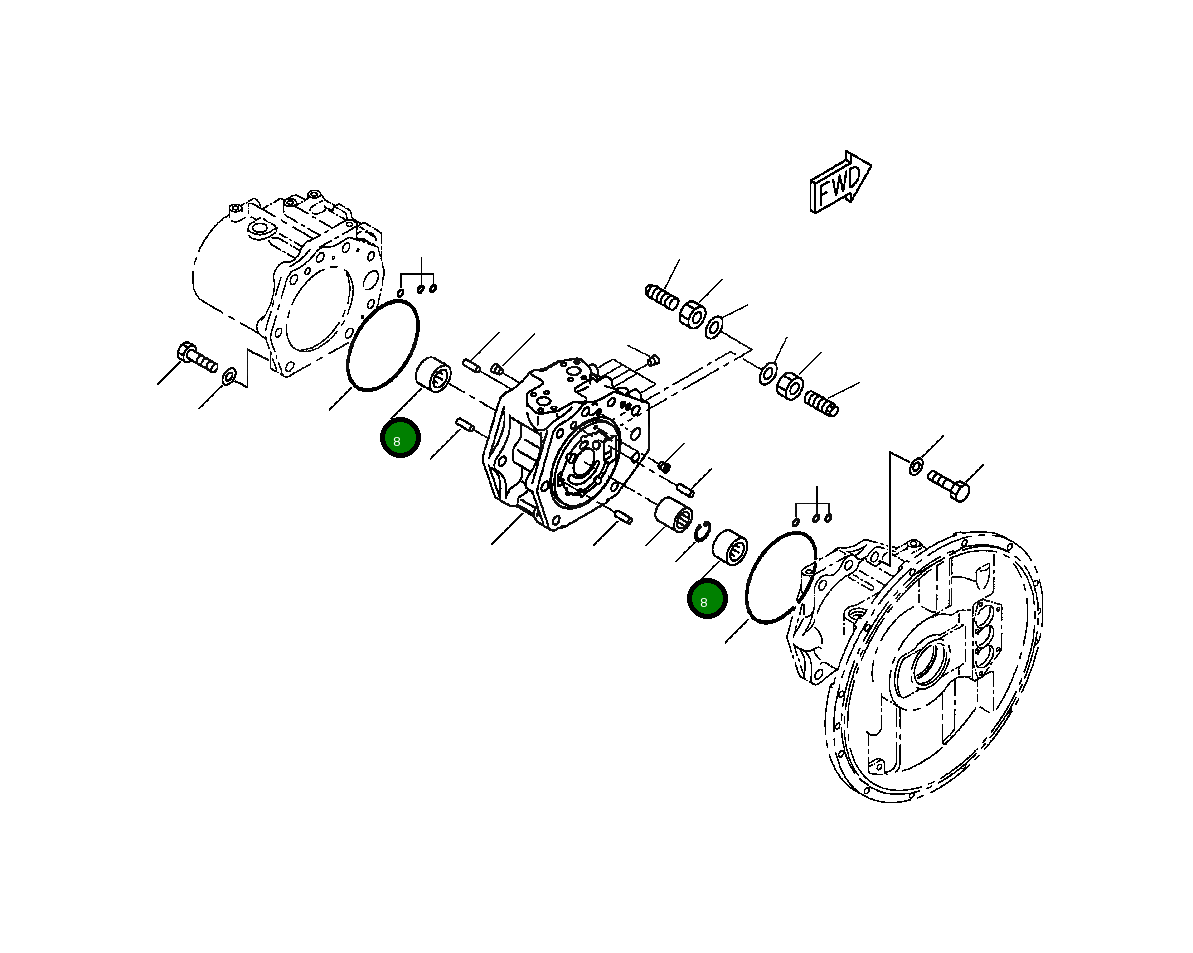 Подшипник 708-1H-12261 Komatsu