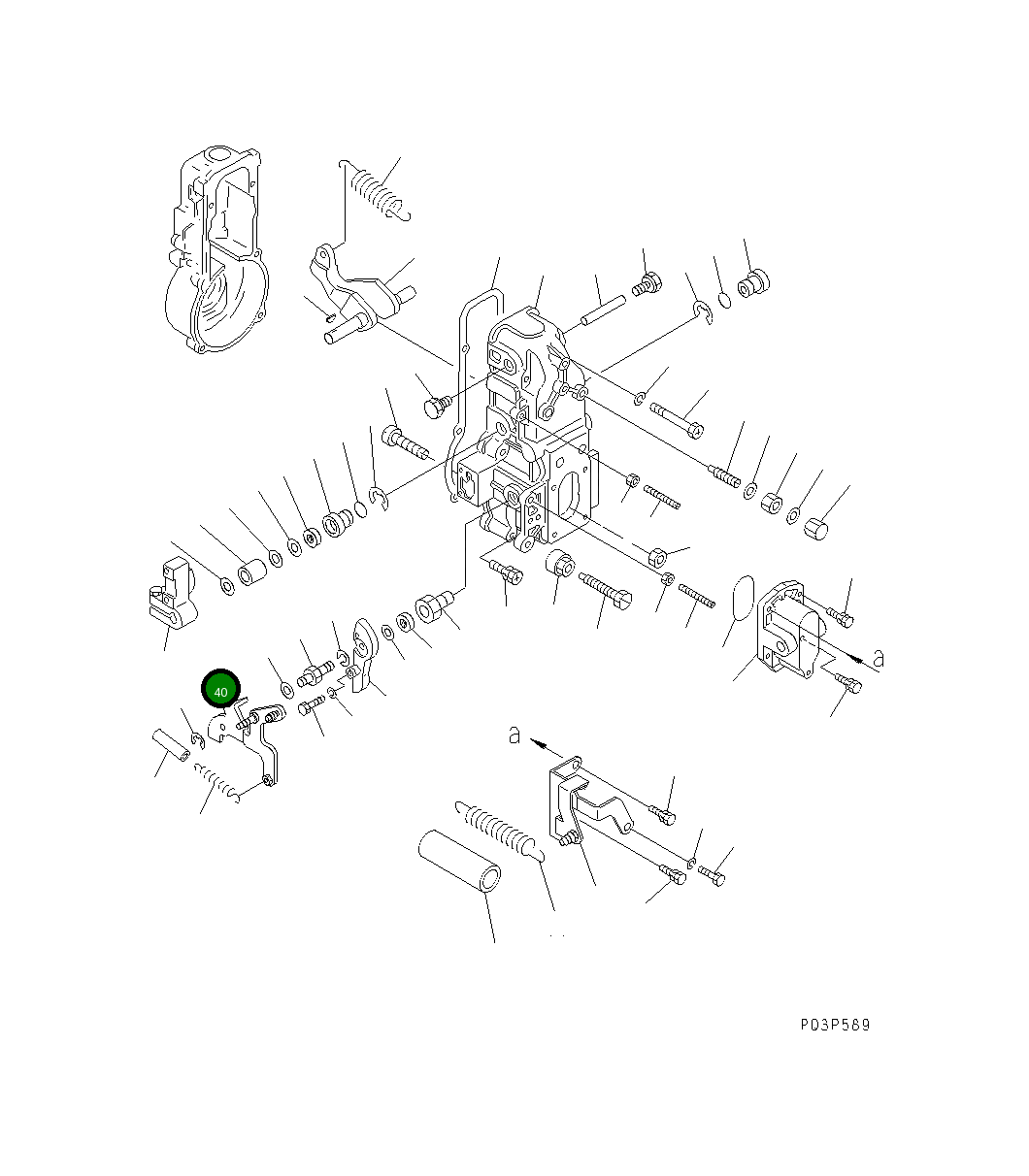 Рычаг DK154369-7120 Komatsu