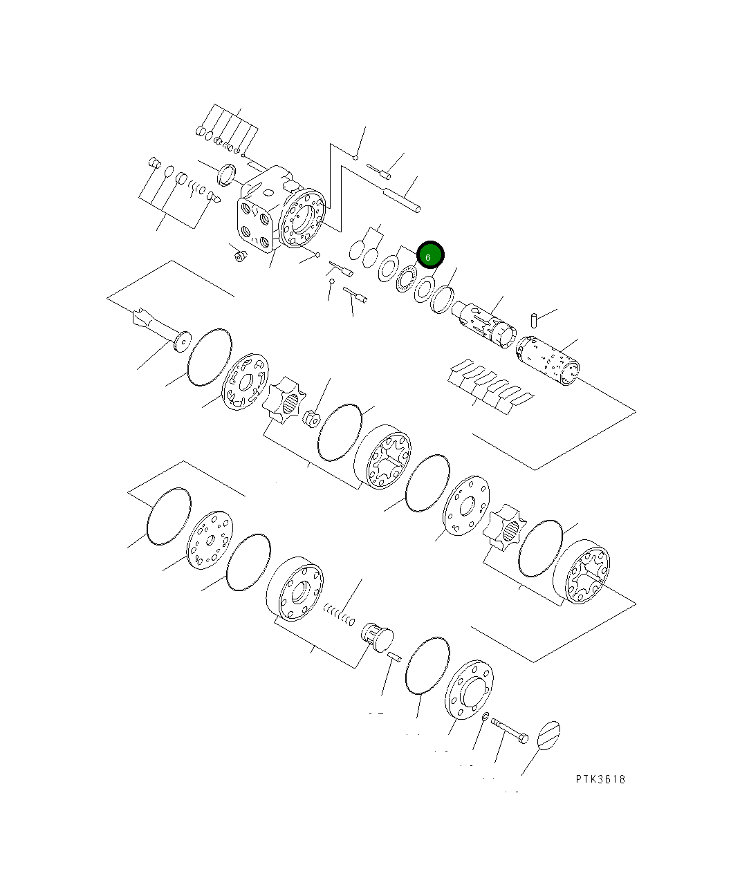 Подшипник 20G-60-K3370 Komatsu