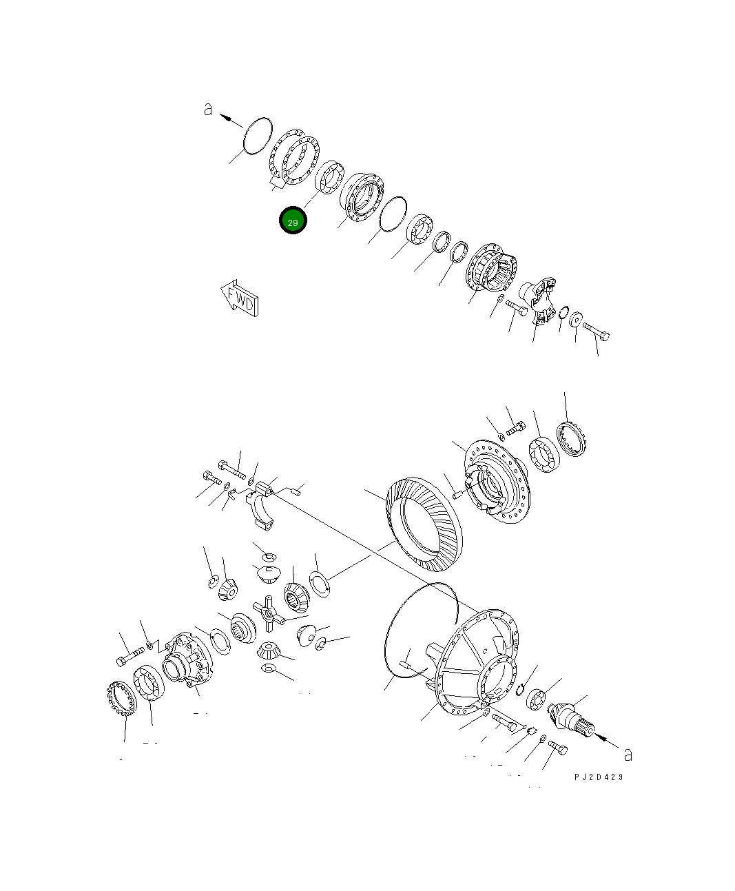 Подшипник 426-22-21810 Komatsu