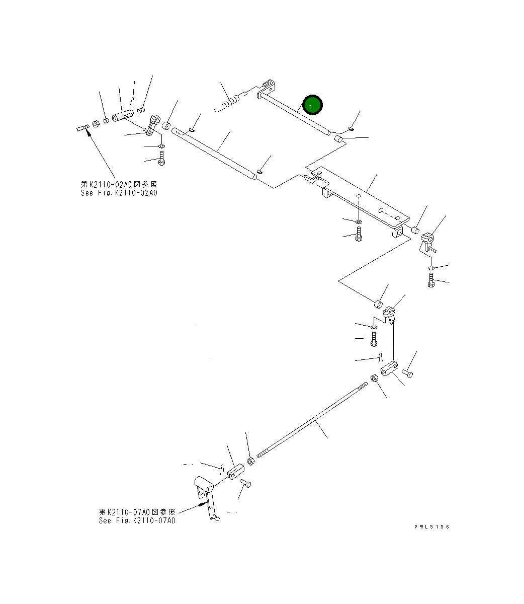 Рычаг 154-43-41320 Komatsu