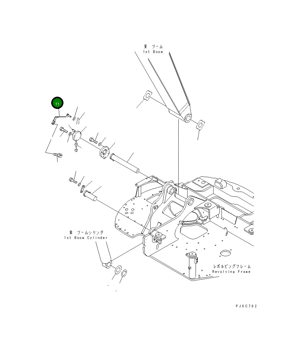 Рычаг 20U-70-41550 Komatsu