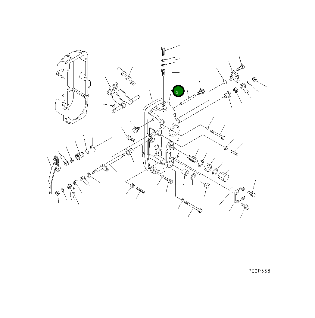 Крышка DK154522-2020 Komatsu