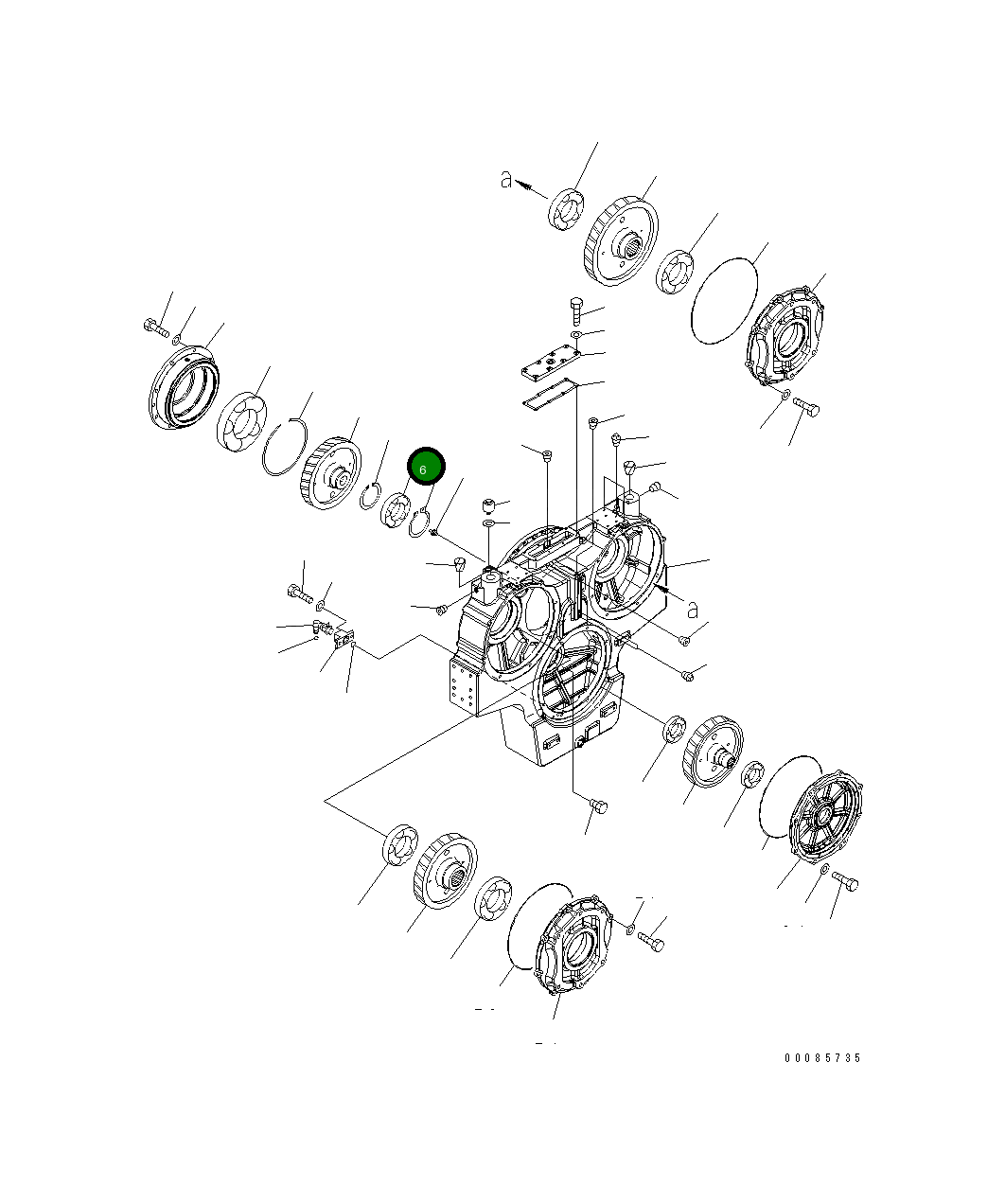 Подшипник 21T-09-31110  Komatsu