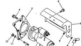 Кронштейн YM105100-77470 Komatsu