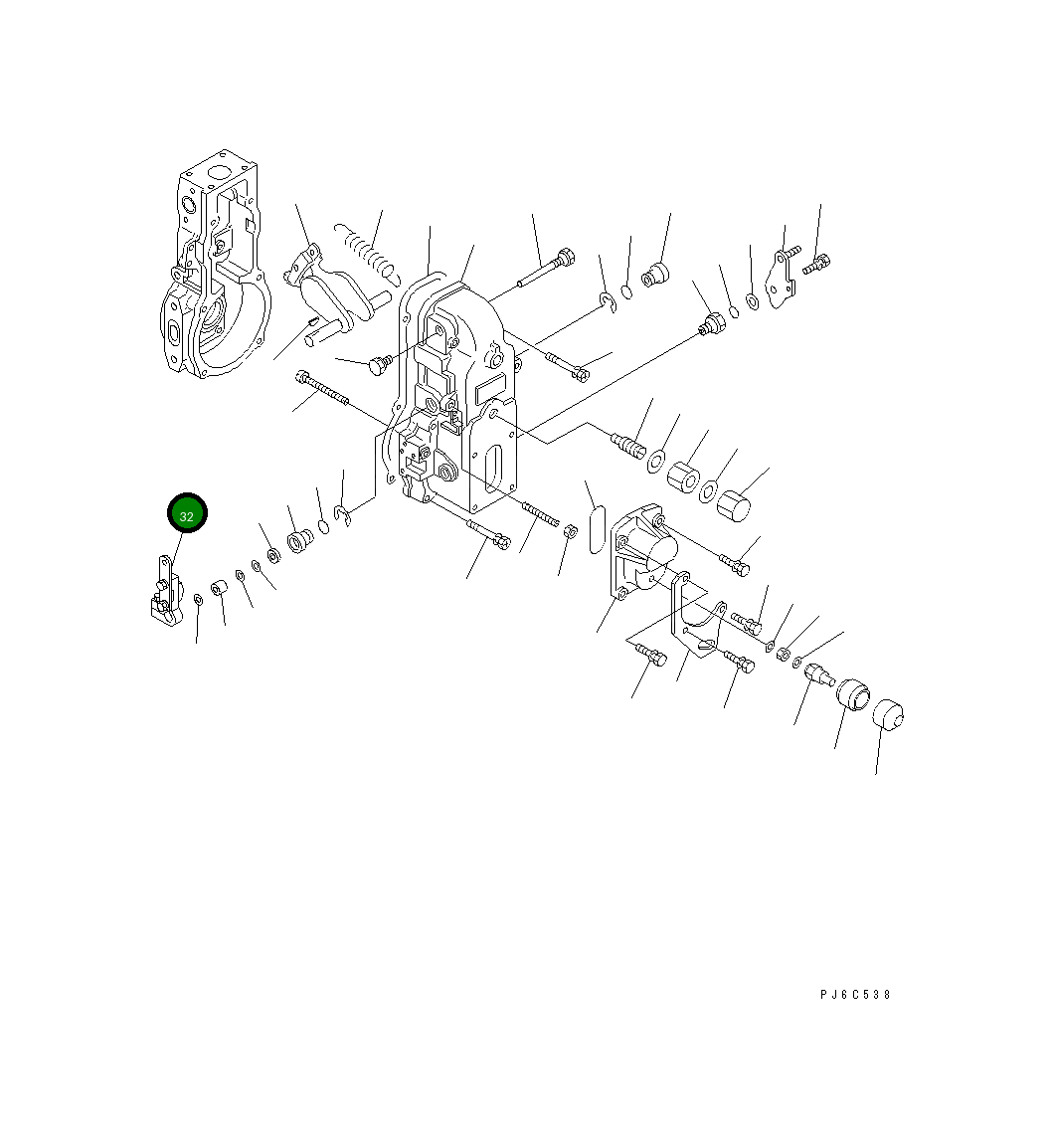 Рычаг DK154342-2320 Komatsu