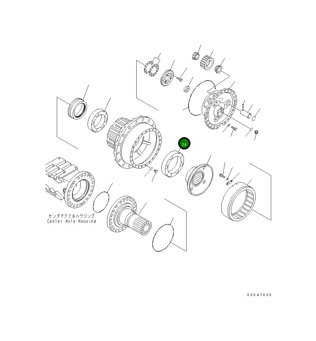 Подшипник 23W-22-22350 Komatsu