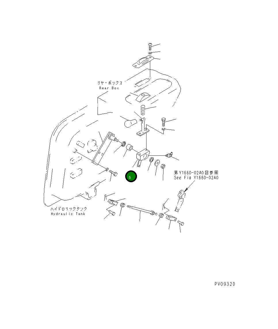 Рычаг 134-43-32120 Komatsu
