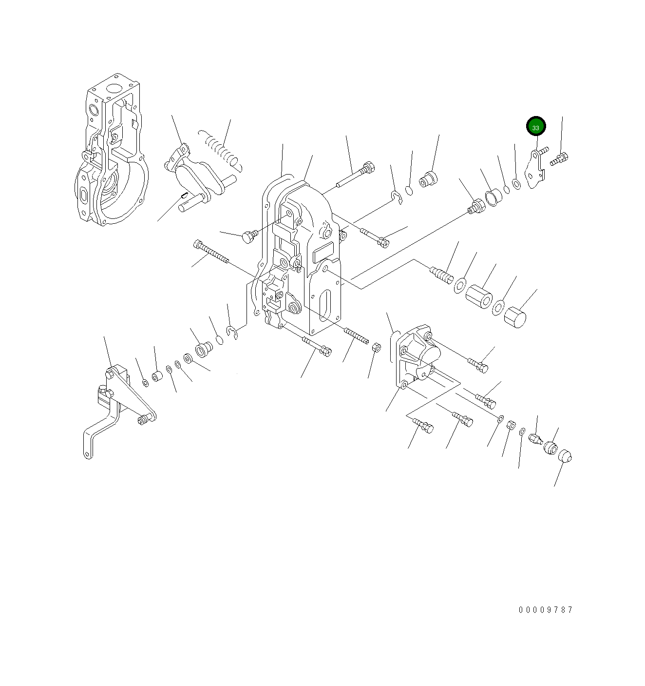 Рычаг DK154382-37 Komatsu